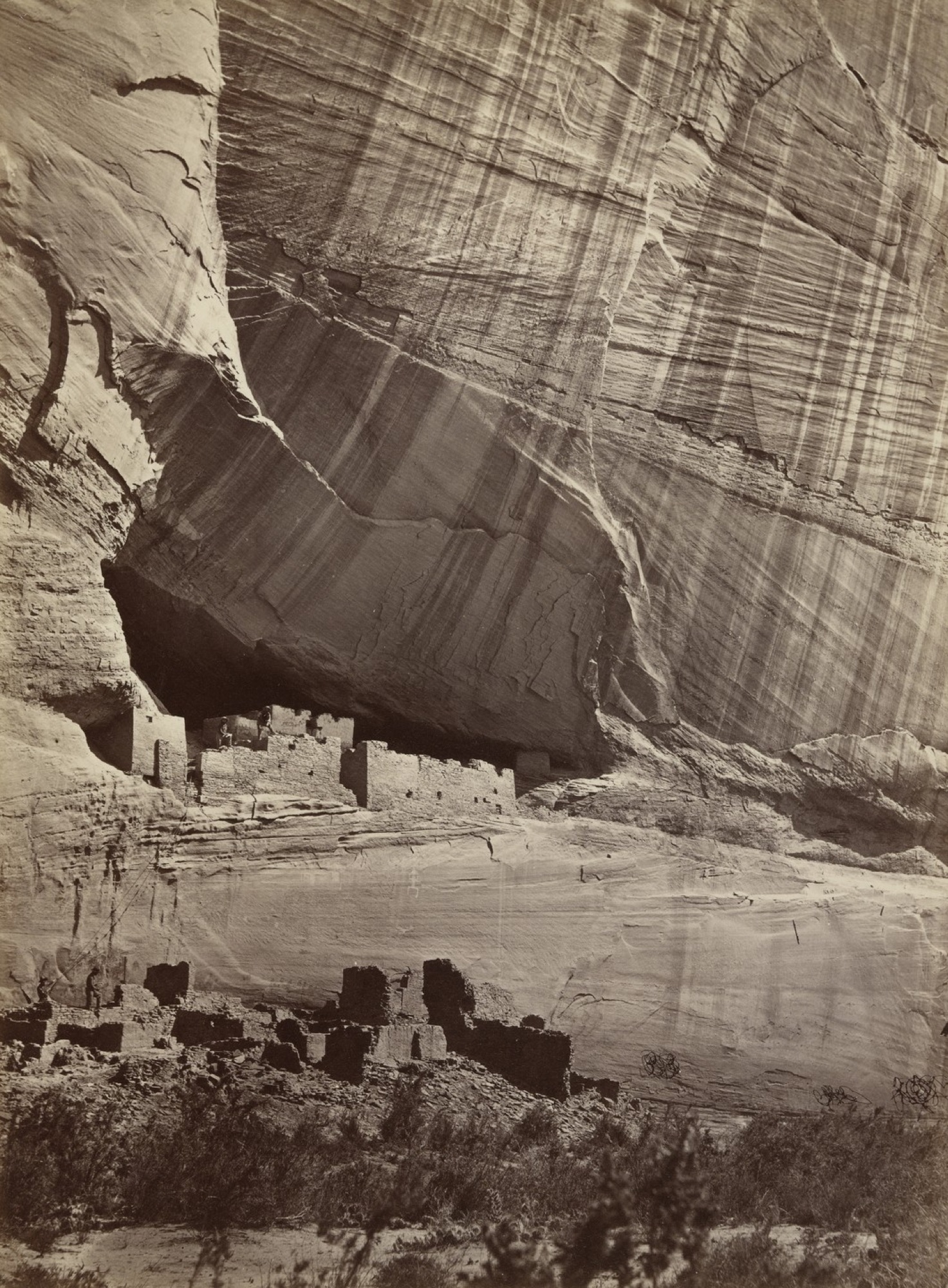 Timothy O'Sullivan, Ancient Ruins in the Cañon de Chelle, 1873