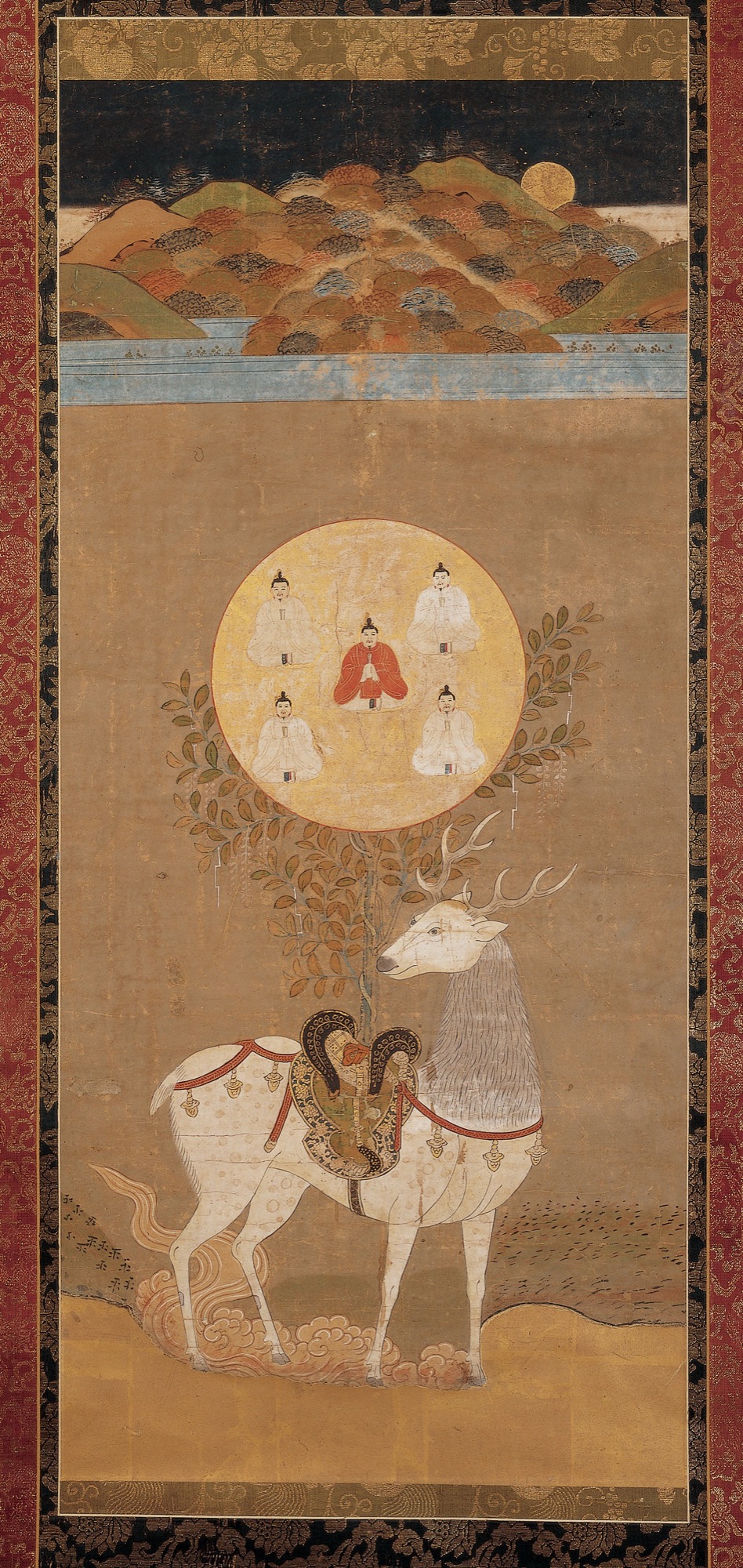 Deer Mandala of the Kasuga Shrine, 15th century — a symbol: it means by convention alone