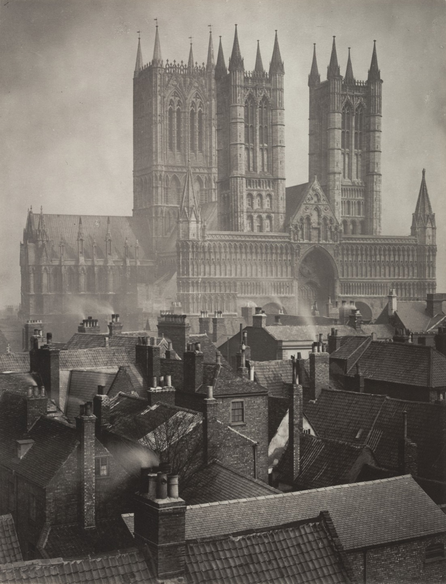 Frederick H. Evans, Lincoln Cathedral From the Castle, 1898
