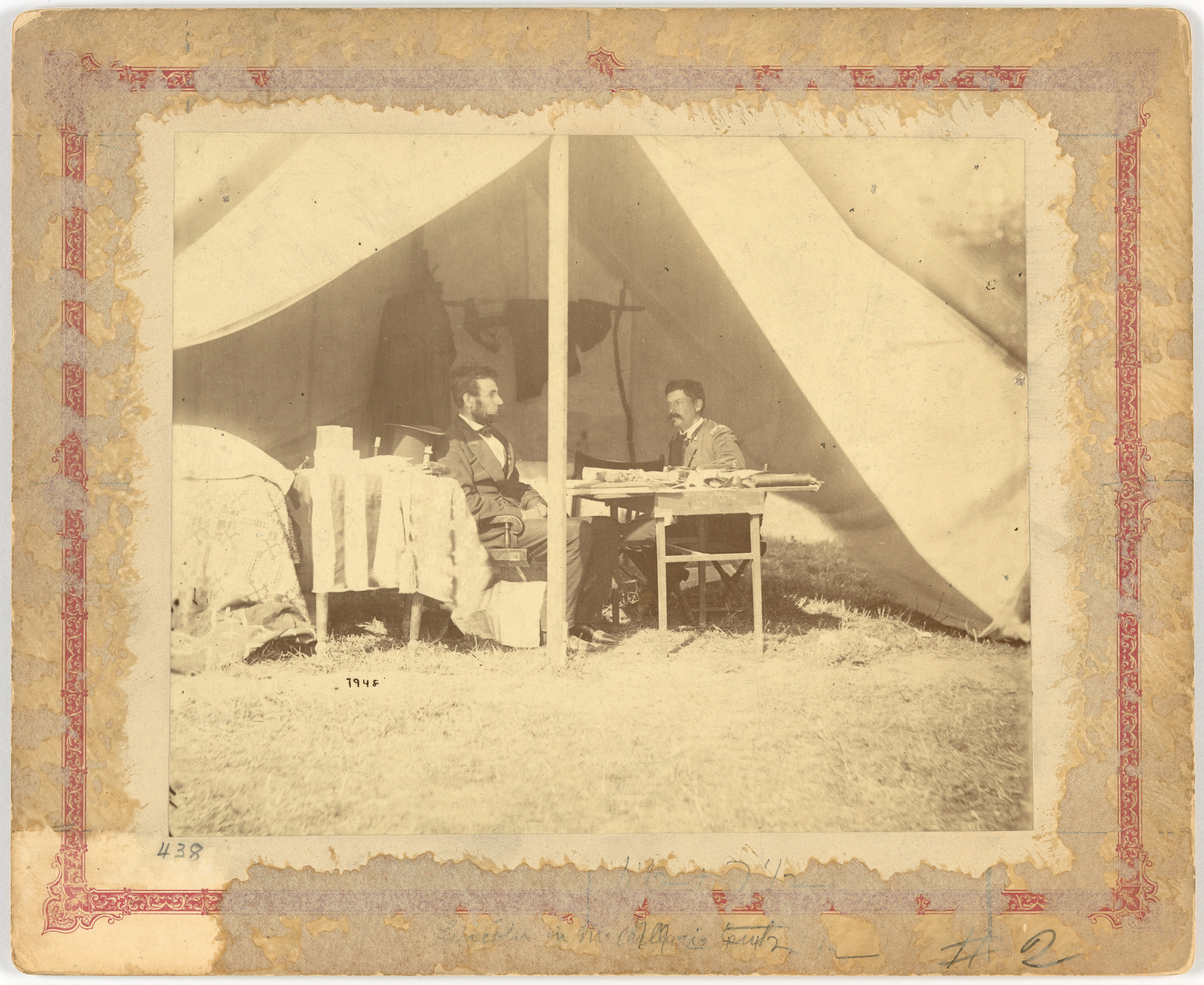 Alexander Gardner, Lincoln and McClellan at Antietam, 1862 — the photo-op is older than the word
