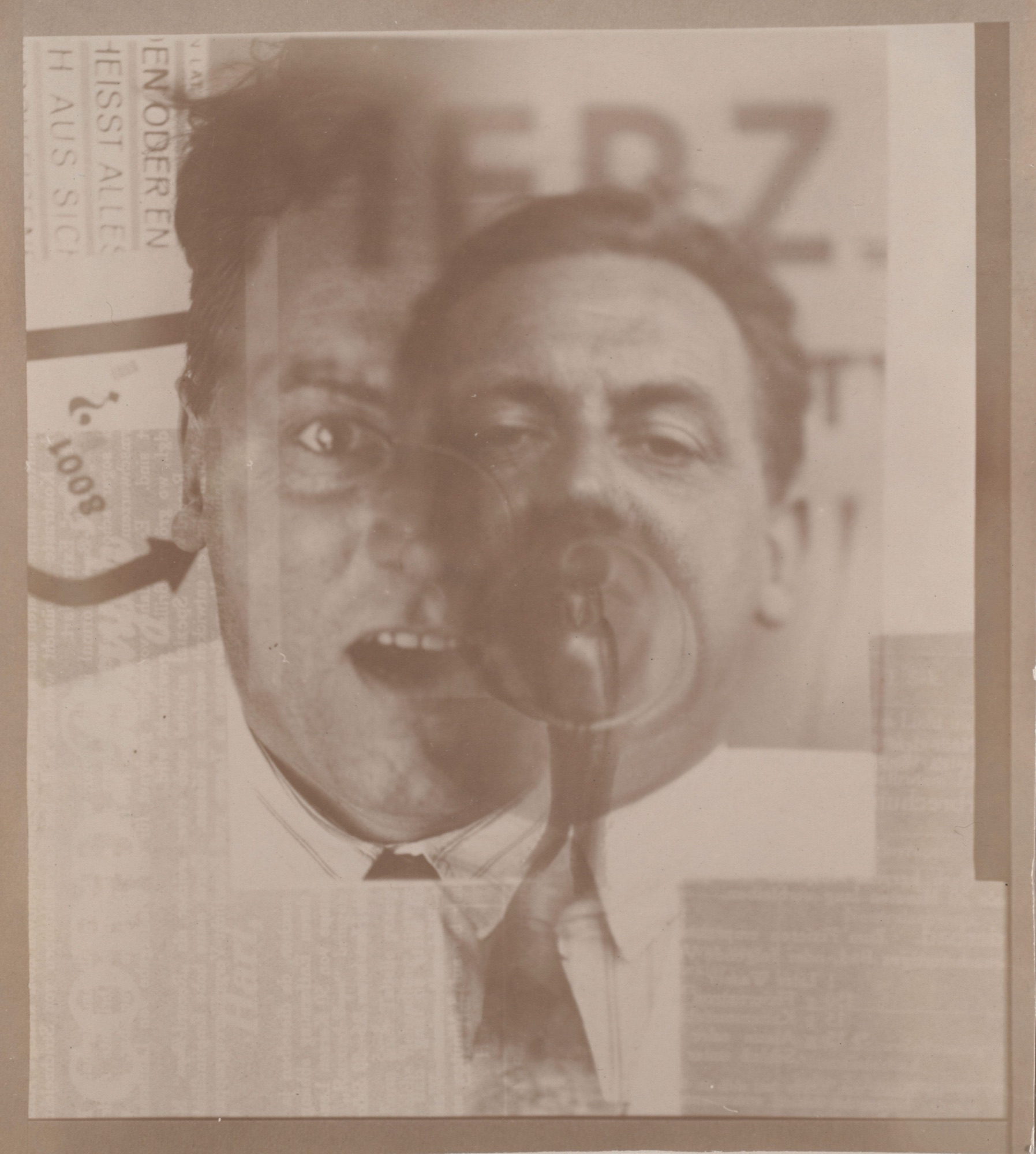 El Lissitzky, Kurt Schwitters, c. 1924 — a photomontage portrait of the great collagist