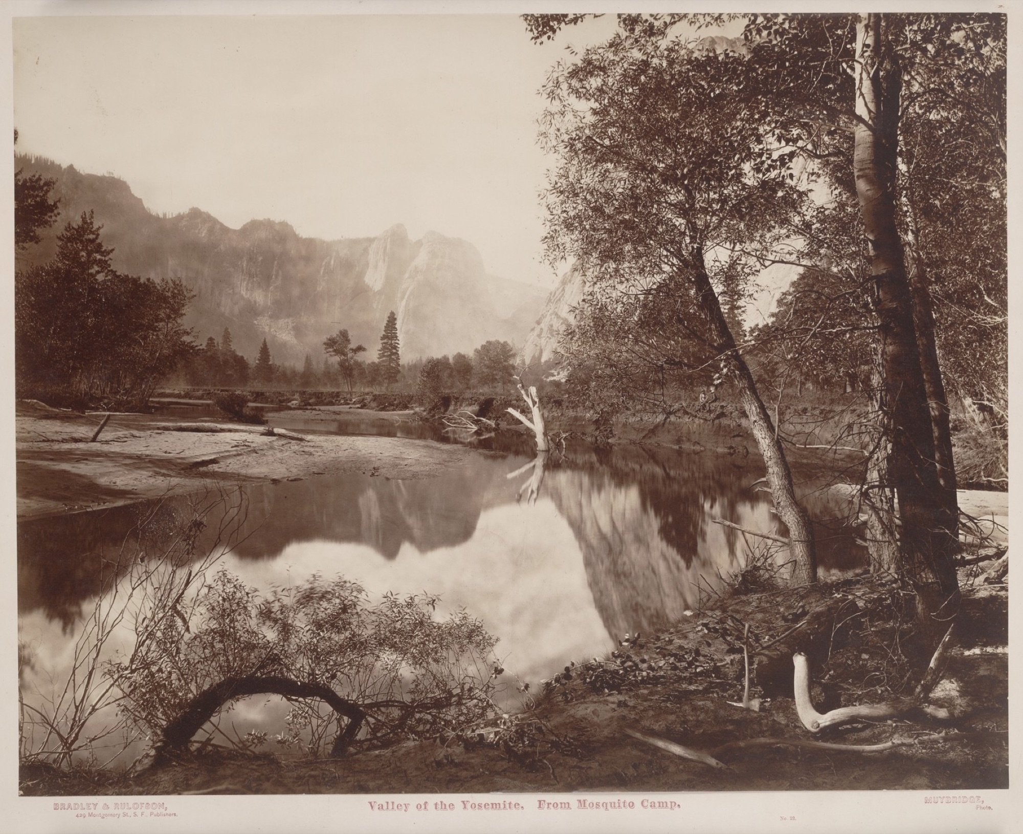 Eadweard Muybridge, Valley of the Yosemite, from Mosquito Camp, 1872